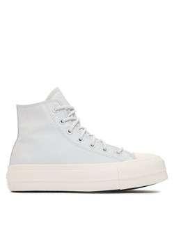 Converse Trampki Chuck Taylor All Star Lift Platform Leather A05248C Błękitny ze sklepu MODIVO w kategorii Trampki damskie - zdjęcie 181183170
