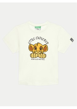 United Colors Of Benetton T-Shirt 3I1XG10GR Écru Regular Fit ze sklepu MODIVO w kategorii T-shirty chłopięce - zdjęcie 181183291