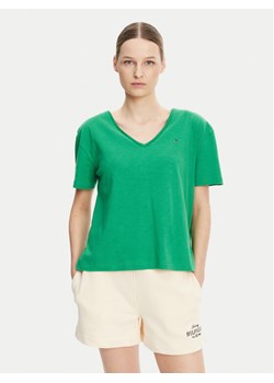 Tommy Hilfiger T-Shirt WW0WW43901 Zielony Relaxed Fit ze sklepu MODIVO w kategorii Bluzki damskie - zdjęcie 181183294