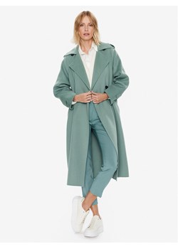 Weekend Max Mara Płaszcz wełniany Cobalto 2350110137 Zielony Regular Fit ze sklepu MODIVO w kategorii Płaszcze damskie - zdjęcie 181183392
