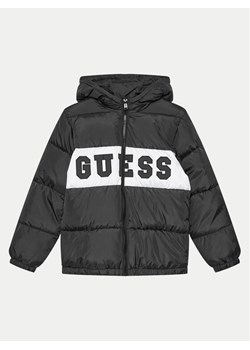 Guess Kurtka puchowa L4YL16 WGB60 Czarny Regular Fit ze sklepu MODIVO w kategorii Kurtki chłopięce - zdjęcie 181183523