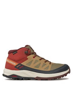 Salomon Trekkingi Outrise Mid Gtx L47143700 Brązowy ze sklepu MODIVO w kategorii Buty trekkingowe męskie - zdjęcie 181183710