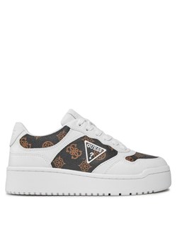 Guess Sneakersy Miram2 FLPMI2 FAL12 Biały ze sklepu MODIVO w kategorii Buty sportowe damskie - zdjęcie 181183732