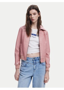 Desigual Kurtka z imitacji skóry 25SWEW47 Różowy Loose Fit ze sklepu MODIVO w kategorii Kurtki damskie - zdjęcie 181183802
