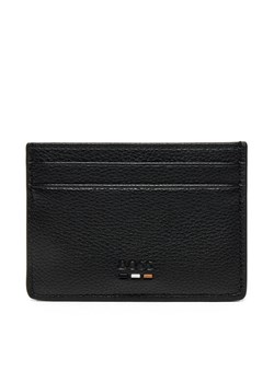 BOSS Etui na karty kredytowe Grained faux-leather card holder with signature details 50536513 Czarny ze sklepu MODIVO w kategorii Etui - zdjęcie 181183874