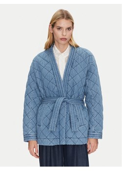 Munthe Kurtka jeansowa Fridolf 251153425108 Niebieski Relaxed Fit ze sklepu MODIVO w kategorii Kurtki damskie - zdjęcie 181184090