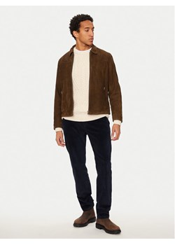 Pepe Jeans Kurtka skórzana Tenjamin PM403018 Brązowy Regular Fit ze sklepu MODIVO w kategorii Kurtki męskie - zdjęcie 181184092