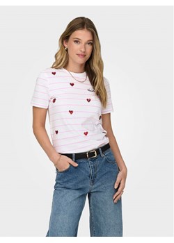 ONLY T-Shirt Kita 15316574 Biały Regular Fit ze sklepu MODIVO w kategorii Bluzki damskie - zdjęcie 181184223