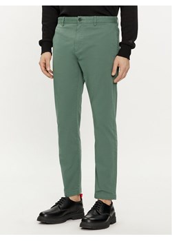 Hugo Chinosy David222D 50468314 Zielony Slim Fit - id: 0000303633479 - marki Hugo Boss - 181184582 Hugo Chinosy David222D 50468314 Zielony Slim Fit ze sklepu MODIVO w kategorii Spodnie męskie - zdjęcie 181184582