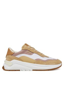 BOSS Sneakersy Skylar Runn 50541617 Beżowy ze sklepu MODIVO w kategorii Buty sportowe damskie - zdjęcie 181184713