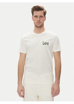 Lee T-Shirt Medium Wobbly 112364535 Biały Regular Fit ze sklepu MODIVO w kategorii T-shirty męskie - zdjęcie 181184741
