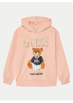 Guess Bluza J5RQ04 KAD74 Koralowy Regular Fit ze sklepu MODIVO w kategorii Bluzy dziewczęce - zdjęcie 181184801
