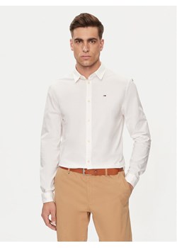 Tommy Jeans Koszula DM0DM04405 Biały Slim Fit ze sklepu MODIVO w kategorii Koszule męskie - zdjęcie 181184892