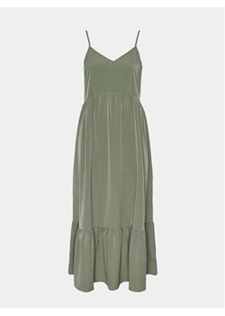 Pieces Sukienka letnia Sade 17146543 Zielony Wide Fit ze sklepu MODIVO w kategorii Sukienki - zdjęcie 181185050