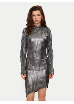 Bruuns Bazaar Sukienka koktajlowa BBW3707 Srebrny Regular Fit ze sklepu MODIVO w kategorii Sukienki - zdjęcie 181185054