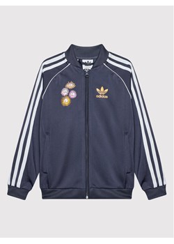 adidas Bluza KEVIN LYONS HC9442 Granatowy Regular Fit ze sklepu MODIVO w kategorii Bluzy dziewczęce - zdjęcie 181185261