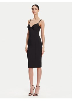Elisabetta Franchi Sukienka koktajlowa AB-702-51E2 Czarny Regular Fit ze sklepu MODIVO w kategorii Sukienki - zdjęcie 181185334