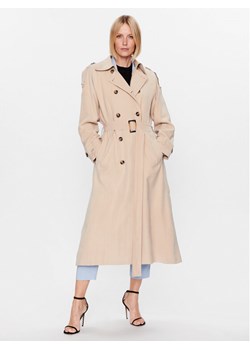 Bruuns Bazaar Trencz Adelen BBW3284 Beżowy Regular Fit ze sklepu MODIVO w kategorii Płaszcze damskie - zdjęcie 181185362