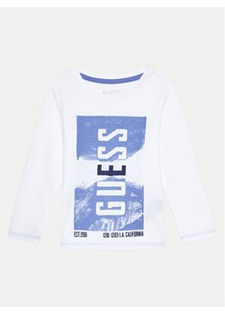 Guess Bluzka N4BI14 I3Z14 Biały Regular Fit ze sklepu MODIVO w kategorii Bluzki dziewczęce - zdjęcie 181185470