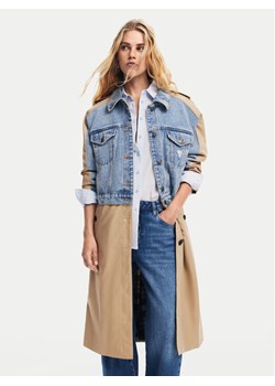 Desigual Trencz Riga 24WWEWBU Beżowy Regular Fit ze sklepu MODIVO w kategorii Płaszcze damskie - zdjęcie 181185593