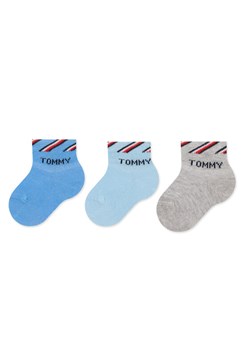 Tommy Hilfiger Zestaw 3 par wysokich skarpet dziecięcych 701220277 Kolorowy ze sklepu MODIVO w kategorii Skarpetki dziecięce - zdjęcie 181185634
