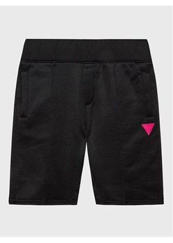 Guess Szorty sportowe L3RD04 KBIH2 Czarny Regular Fit ze sklepu MODIVO w kategorii Spodenki chłopięce - zdjęcie 181185961