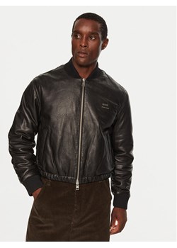 AMI PARIS Kurtka skórzana HJK131LH0044 Czarny Regular Fit ze sklepu MODIVO w kategorii Kurtki męskie - zdjęcie 181186080