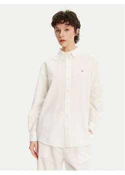 Tommy Jeans Koszula DW0DW20292 Écru Relaxed Fit ze sklepu MODIVO w kategorii Koszule damskie - zdjęcie 181186152
