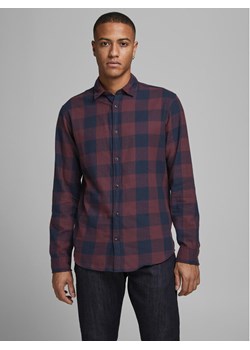 Jack&Jones Koszula 12181602 Granatowy Slim Fit ze sklepu MODIVO w kategorii Koszule męskie - zdjęcie 181186184
