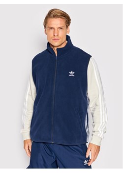 adidas Kamizelka adicolor 3-Stripes HK7391 Granatowy Relaxed Fit ze sklepu MODIVO w kategorii Kamizelki męskie - zdjęcie 181186214