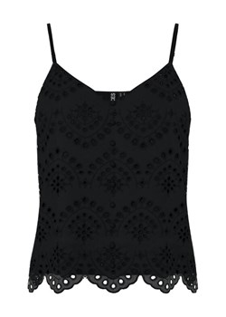 Pieces Top Vilde 17156563 Czarny Regular Fit ze sklepu MODIVO w kategorii Bluzki damskie - zdjęcie 181186231