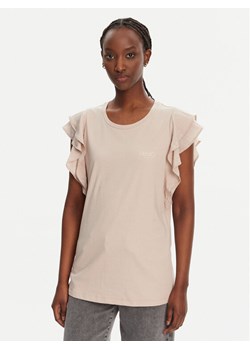 Liu Jo Sport T-Shirt TA5178 J5904 Beżowy Regular Fit ze sklepu MODIVO w kategorii Bluzki damskie - zdjęcie 181186333
