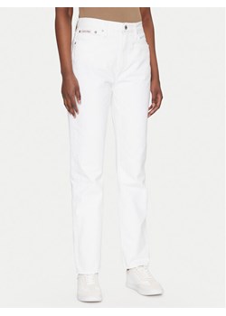 Calvin Klein Jeans Jeansy Authentic J20J225136 Biały Straight Fit ze sklepu MODIVO w kategorii Jeansy damskie - zdjęcie 181186430