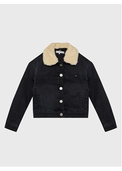 Tommy Hilfiger Kurtka jeansowa Trucker Sherpa KG0KG06916 Czarny Regular Fit ze sklepu MODIVO w kategorii Kurtki dziewczęce - zdjęcie 181186432