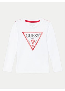 Guess Bluzka N84I24 K8HM0 Biały Regular Fit ze sklepu MODIVO w kategorii Bluzki dziewczęce - zdjęcie 181186464
