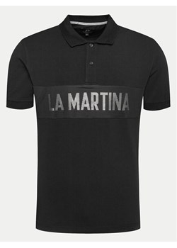 La Martina Polo YMP310 JS324 Czarny Regular Fit - id: 0000303967673 - marki La Martina - 181186553 La Martina Polo YMP310 JS324 Czarny Regular Fit ze sklepu MODIVO w kategorii T-shirty męskie - zdjęcie 181186553