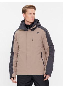 4F Kurtka narciarska 4FAW23TTJAM347 Szary Regular Fit ze sklepu MODIVO w kategorii Kurtki męskie - zdjęcie 181186562