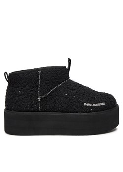 KARL LAGERFELD Botki KL48522W Czarny ze sklepu MODIVO w kategorii Śniegowce damskie - zdjęcie 181186581