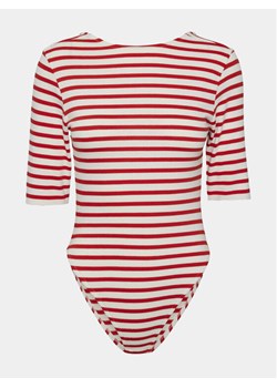 Pieces Body Miral 17150076 Biały Regular Fit ze sklepu MODIVO w kategorii Bluzki damskie - zdjęcie 181186602