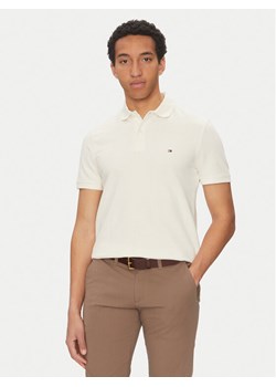 Tommy Hilfiger Polo Vertical MW0MW38951 Żółty Regular Fit ze sklepu MODIVO w kategorii T-shirty męskie - zdjęcie 181186661
