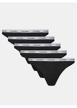 Calvin Klein Underwear Komplet 5 par stringów 000QD5221E Czarny - id: 0000303412548 - marki Calvin Klein Underwear - 181186834 Calvin Klein Underwear Komplet 5 par stringów 000QD5221E Czarny ze sklepu MODIVO w kategorii Majtki damskie - zdjęcie 181186834