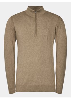 INDICODE Sweter Liliamos 35-698 Beżowy Regular Fit ze sklepu MODIVO w kategorii Swetry męskie - zdjęcie 181186850