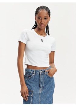Hugo T-Shirt Delanor 50512000 Biały Slim Fit ze sklepu MODIVO w kategorii Bluzki damskie - zdjęcie 181186861