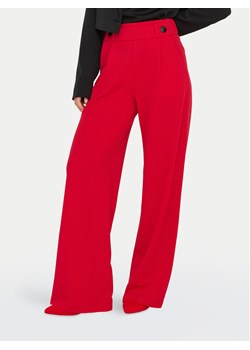 JDY Spodnie materiałowe Geggo 15208430 Czerwony Wide Leg ze sklepu MODIVO w kategorii Spodnie damskie - zdjęcie 181187050