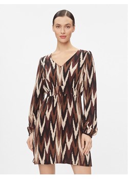 ONLY Sukienka codzienna 15306566 Brązowy Regular Fit ze sklepu MODIVO w kategorii Sukienki - zdjęcie 181187184