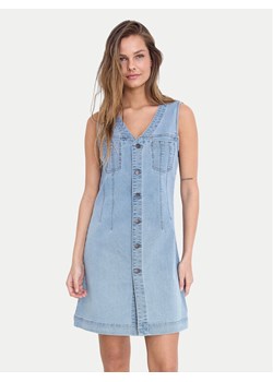 Noisy May Sukienka jeansowa Rikka 27033695 Niebieski Slim Fit ze sklepu MODIVO w kategorii Sukienki - zdjęcie 181187511