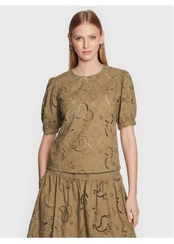 Herskind Bluzka Ida 4661831 Brązowy Regular Fit ze sklepu MODIVO w kategorii Bluzki damskie - zdjęcie 181187540