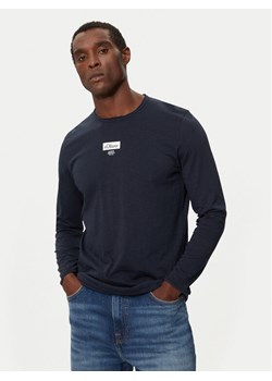 s.Oliver Longsleeve 2150055 Granatowy Regular Fit ze sklepu MODIVO w kategorii T-shirty męskie - zdjęcie 181187730