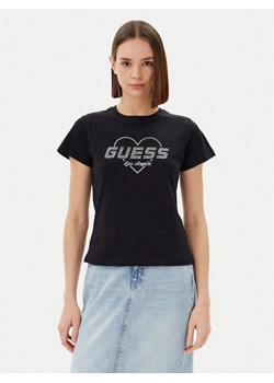 Guess T-Shirt V5GI10 K9RM1 Czarny Regular Fit ze sklepu MODIVO w kategorii Bluzki damskie - zdjęcie 181188060