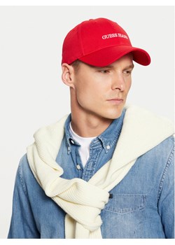 Guess Jeans Czapka z daszkiem M4BZ26 WF8V1 Czerwony ze sklepu MODIVO w kategorii Czapki z daszkiem męskie - zdjęcie 181188090